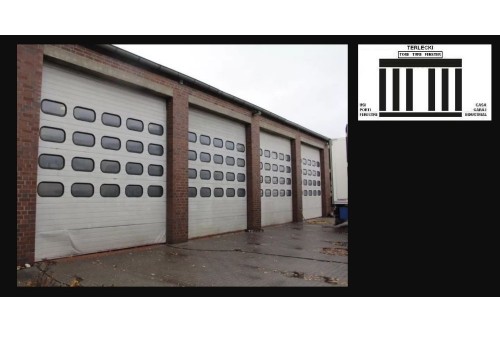 Sectional Industrial Overhead Door Gate H 425 x L 425
