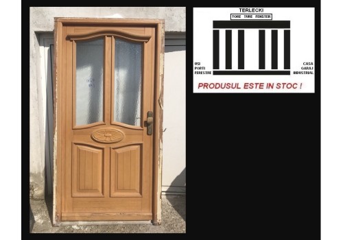 Wooden entrance double glazeed door H 210 x W 110 cm