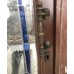 Wooden entrance Stained double glazeed door H 220 x W 105 cm 